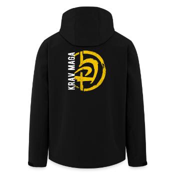 Arène d’autodéfense Kravmaga Krav GYM - Veste softshell homme en polyester recyclé Stanley/Stella - noir - Dos - AI Model Male 185 light (185cm)