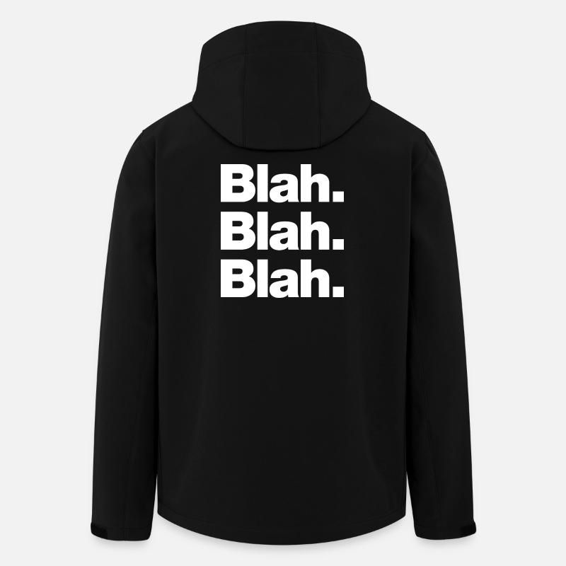 Blah. Blah. Blah - Men’s Recycled Softshell Jacket by Stanley/Stella - black