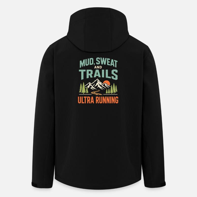 Mud Sweat and Trails Ultra Running - Recycelte Männer Softshell-Jacke von Stanley/Stella - Schwarz