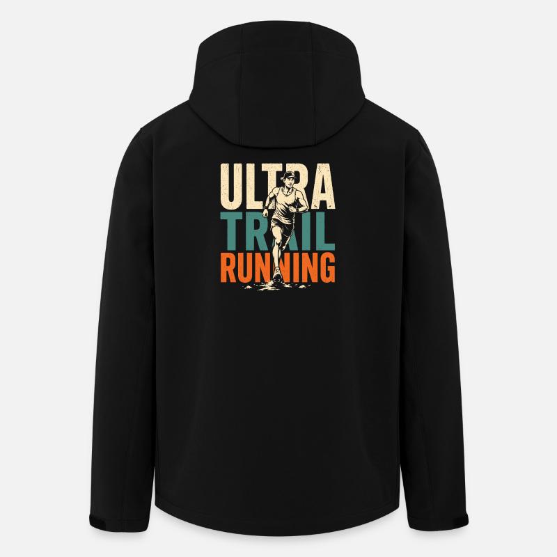 Ultra-Trailrunning - Recycelte Männer Softshell-Jacke von Stanley/Stella - Schwarz