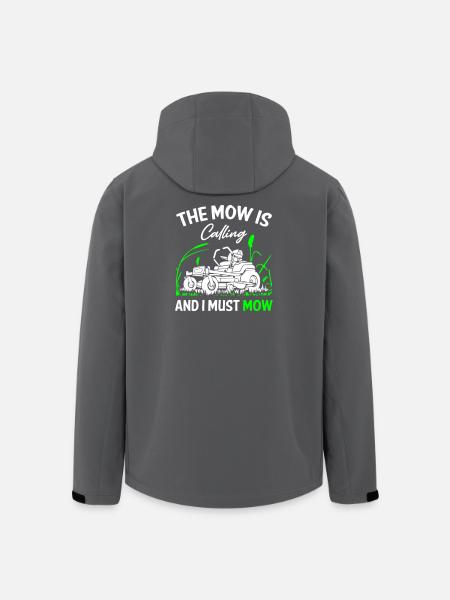 The_Mow_is_Calling_and_I_Must_Mow - Veste softshell homme en polyester recyclé Stanley/Stella - noir