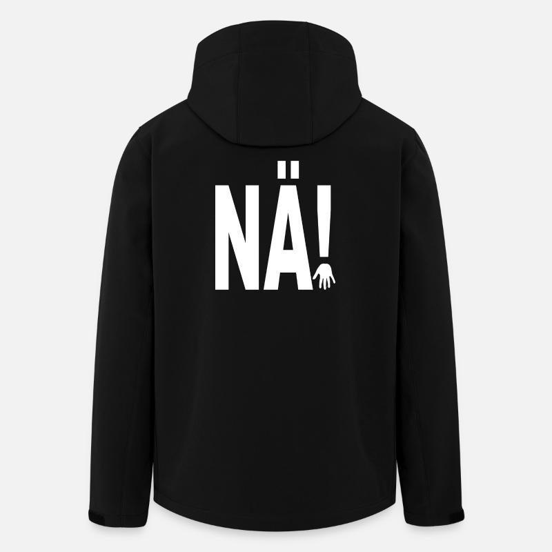 NÄ! - Recycelte Männer Softshell-Jacke von Stanley/Stella - Schwarz
