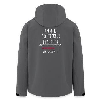 Innenarchitektur Bachelor Studium Geschenk - Recycelte Männer Softshell-Jacke von Stanley/Stella - Anthrazit - Hinten - AI Model Male 185 light (185cm)