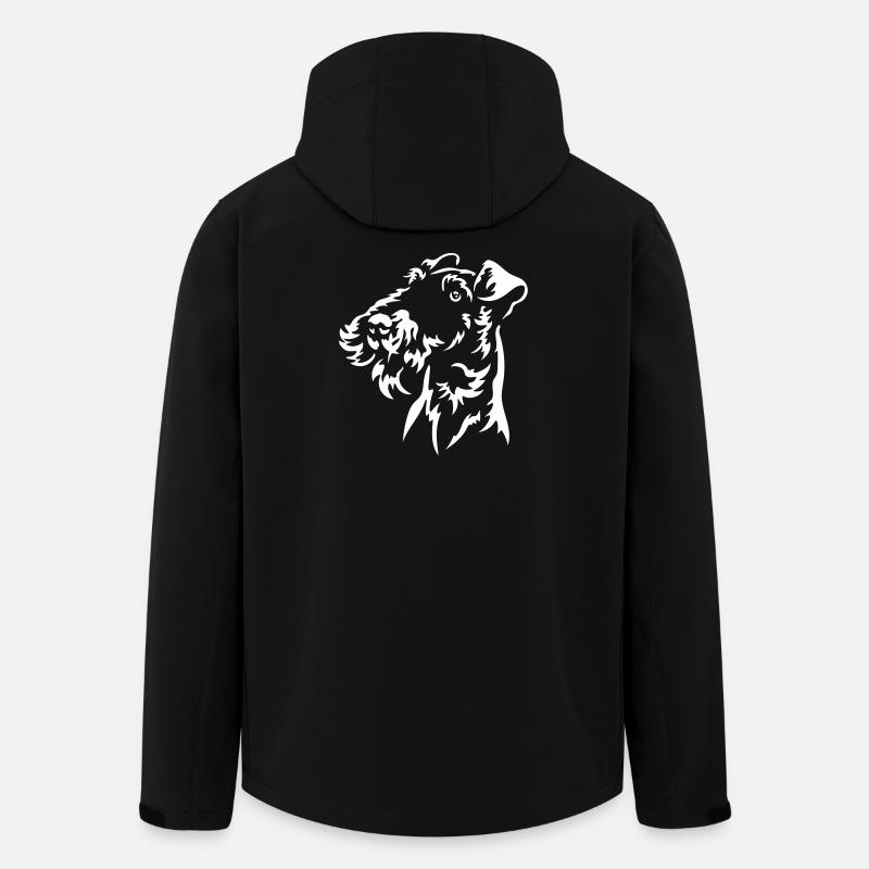 Fox Terrier Head « Black Edition » - Veste softshell homme en polyester recyclé Stanley/Stella - noir