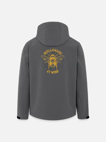 Reellionaire at Work Bee - Men’s Recycled Softshell Jacket by Stanley/Stella - black
