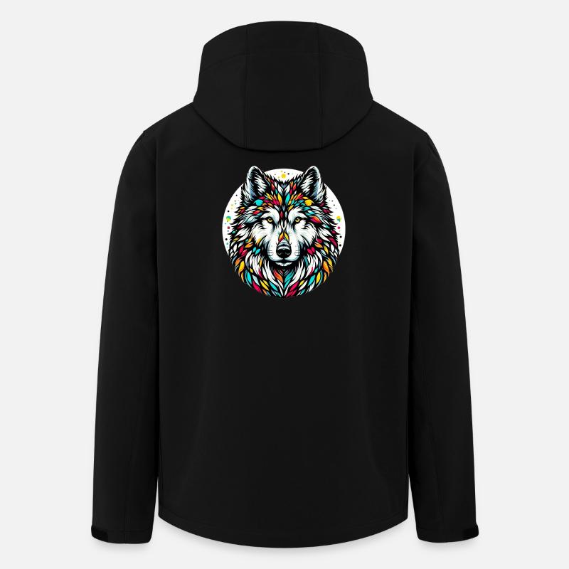 Loup - Veste softshell homme en polyester recyclé Stanley/Stella - noir