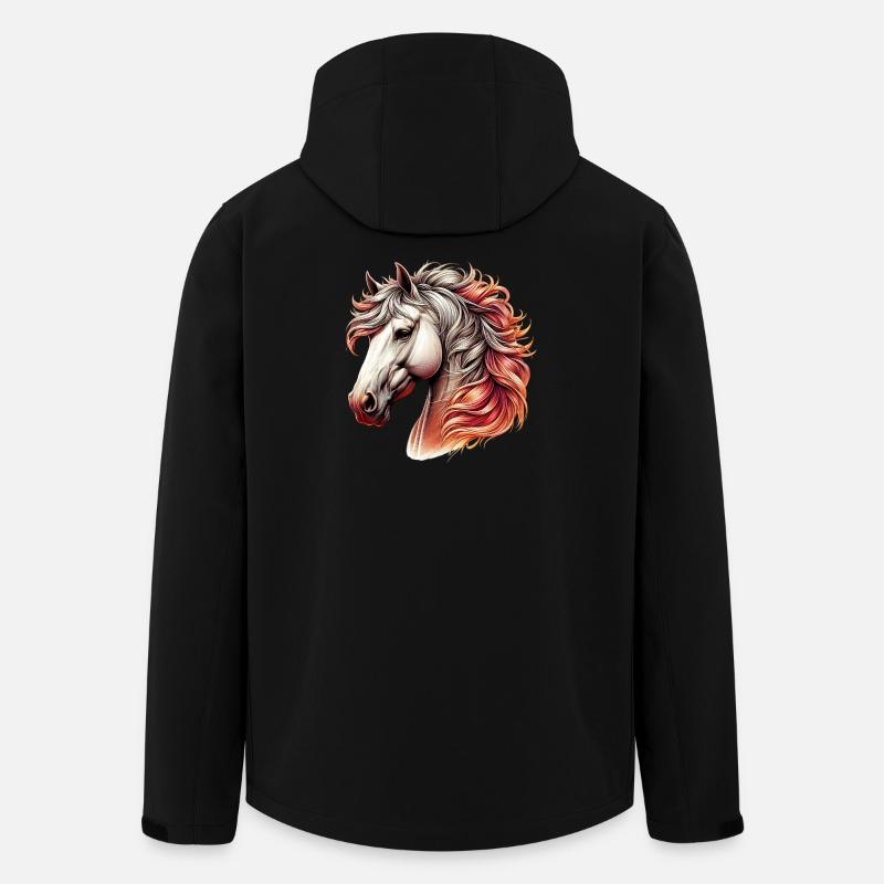 Horse - Men’s Recycled Softshell Jacket by Stanley/Stella - black