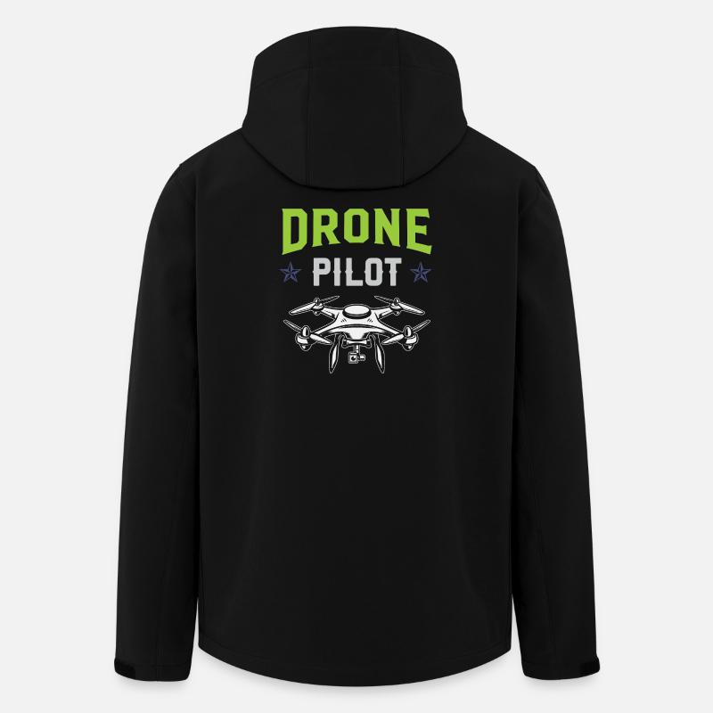 Pilote de drone - Veste softshell homme en polyester recyclé Stanley/Stella - noir