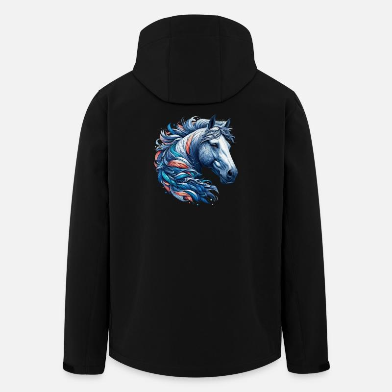 Cheval - Veste softshell homme en polyester recyclé Stanley/Stella - noir