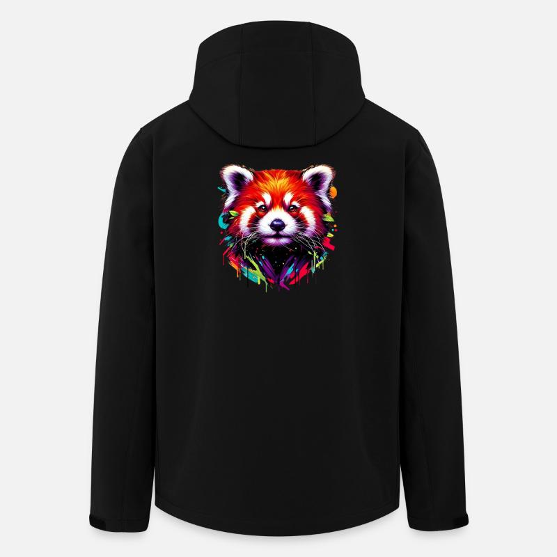 Kleiner Panda - Recycelte Männer Softshell-Jacke von Stanley/Stella - Schwarz