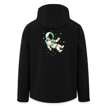 Astronaute - Veste softshell homme en polyester recyclé Stanley/Stella - noir - Dos - AI Model Male 185 light (185cm)
