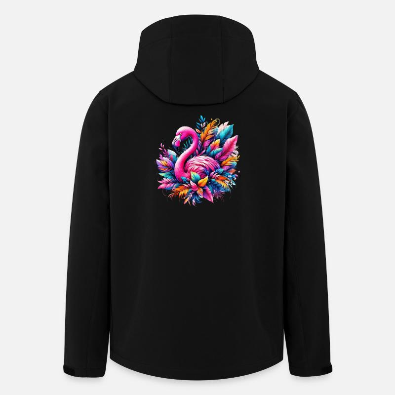 Flamingo - Men’s Recycled Softshell Jacket by Stanley/Stella - black