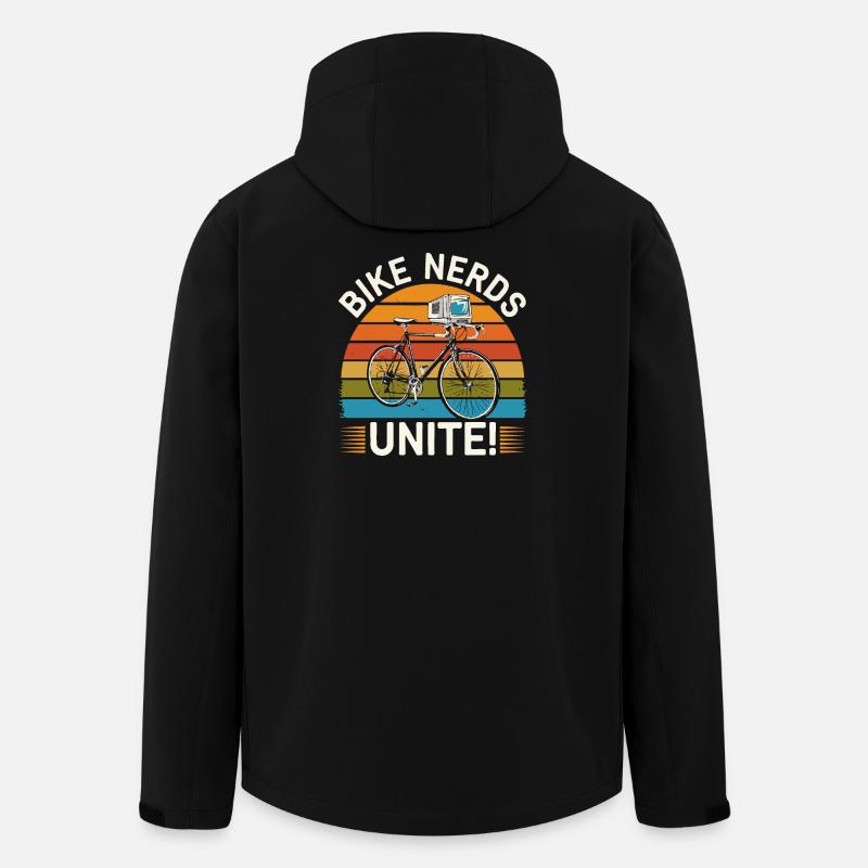 Bike Nerds Unite! - Men’s Recycled Softshell Jacket by Stanley/Stella - black