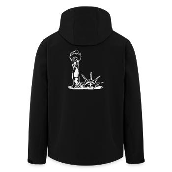 La Statue de la Liberté se noie - Veste softshell homme en polyester recyclé Stanley/Stella - noir - Dos - AI Model Male 185 light (185cm)