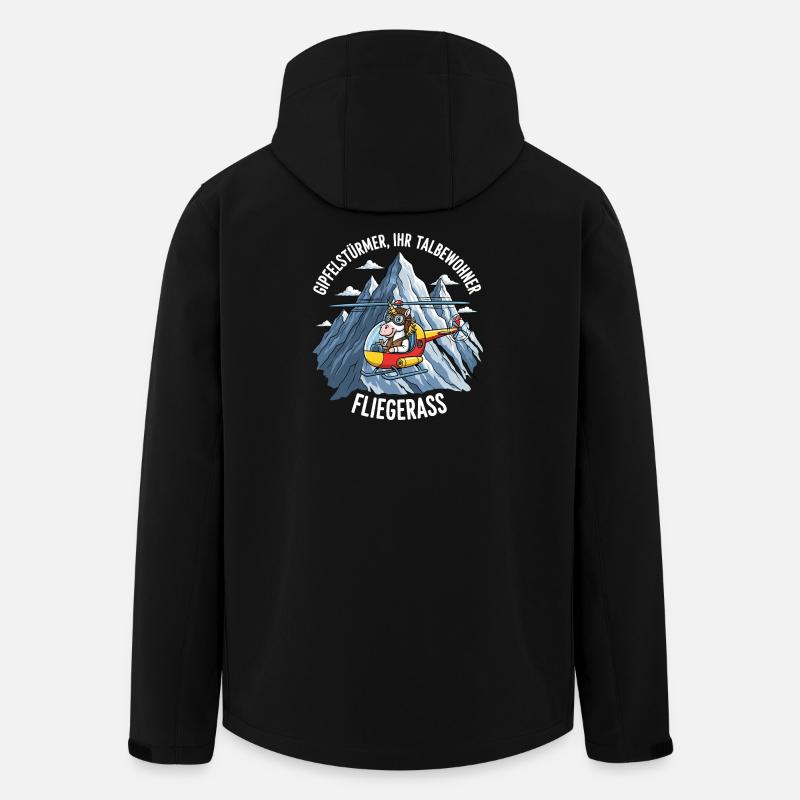 Einhorn-Pilot - Recycelte Männer Softshell-Jacke von Stanley/Stella - Schwarz