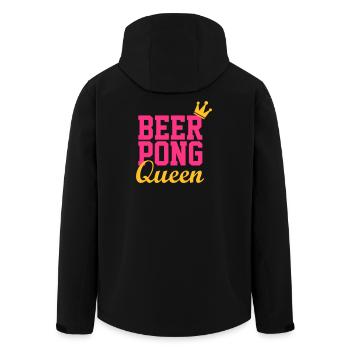 Bier Pong Königin 3 - Recycelte Männer Softshell-Jacke von Stanley/Stella - Schwarz - Hinten - AI Model Male 185 light (185cm)