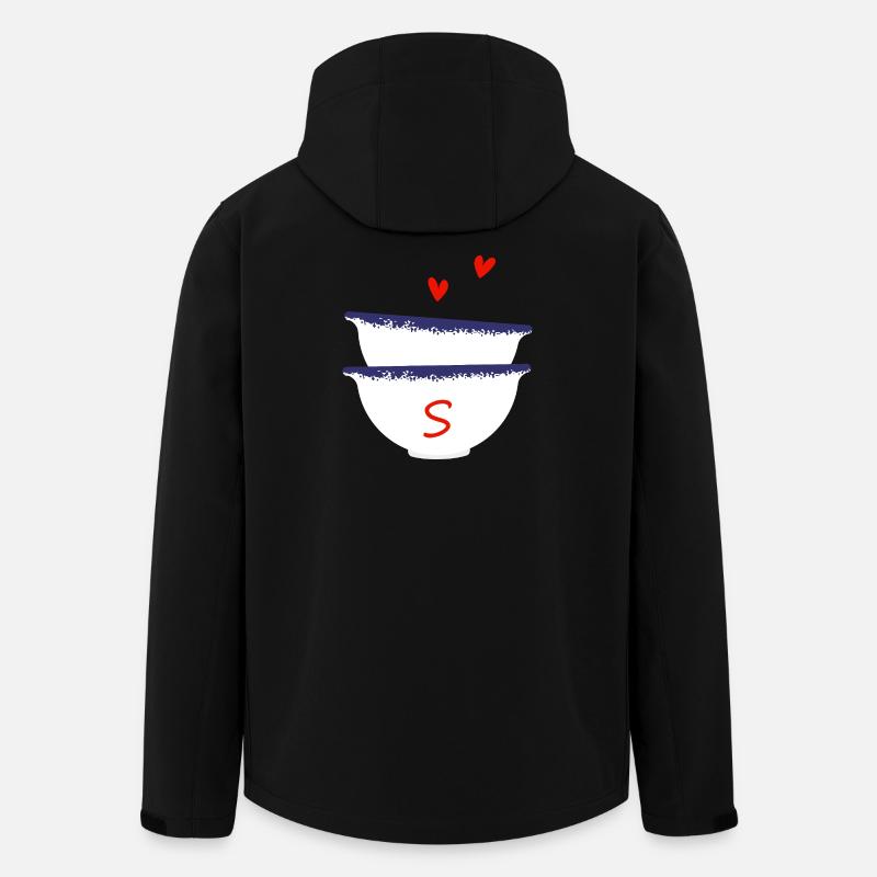Letter s Breton bowls - Men’s Recycled Softshell Jacket by Stanley/Stella - black