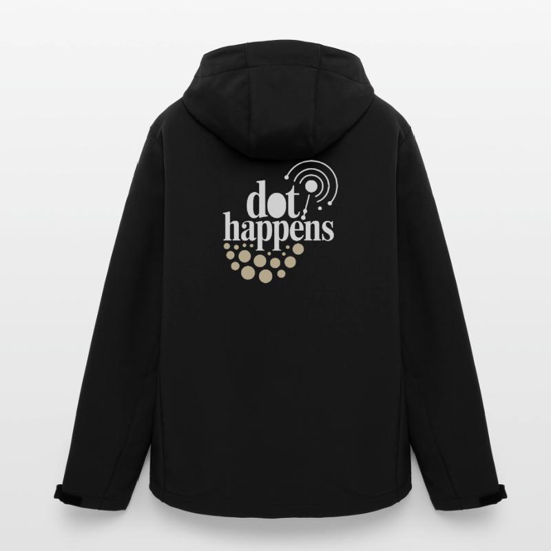 Dot Happens Morse Code Spaß Recycelte Männer Softshell-Jacke von Stanley/Stella