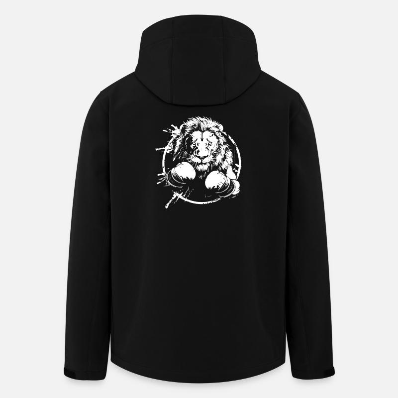 Lion Boxer Boxing MMA - Men’s Recycled Softshell Jacket by Stanley/Stella - black