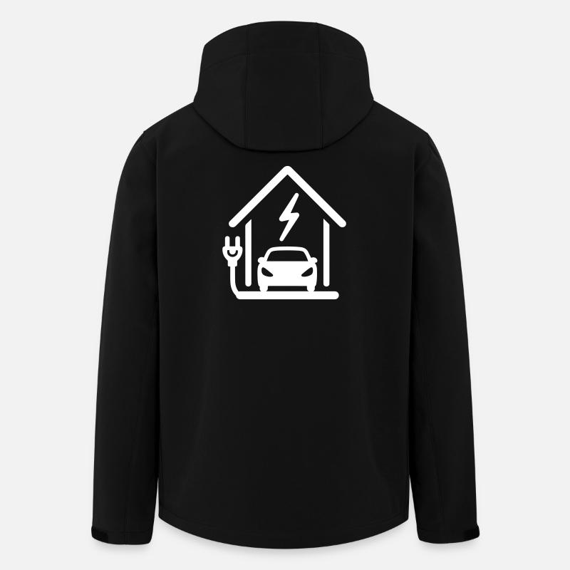 Ladestation Elektromobilität - Recycelte Männer Softshell-Jacke von Stanley/Stella - Schwarz