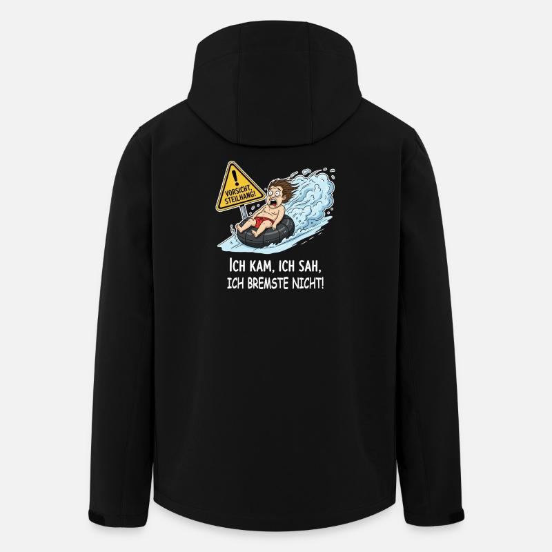 I didn't brake - Men’s Recycled Softshell Jacket by Stanley/Stella - black