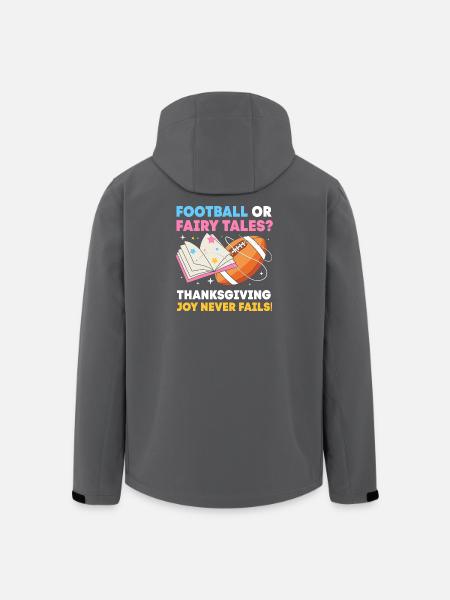 Thanksgiving Gender Reveal Werdende Mutter - Recycelte Männer Softshell-Jacke von Stanley/Stella - Schwarz