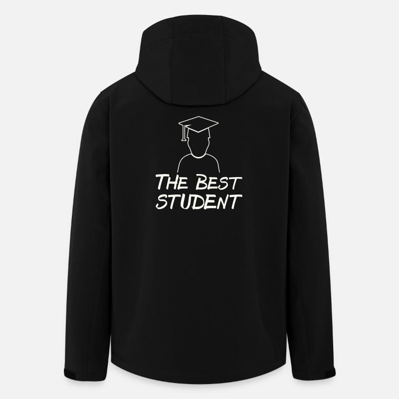 The Best Student – Graduation Motif - Men’s Recycled Softshell Jacket by Stanley/Stella - black
