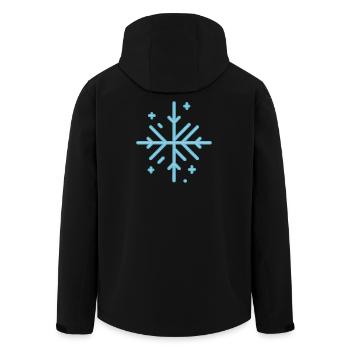 FLOCON DE NEIGE - Veste softshell homme en polyester recyclé Stanley/Stella - noir - Dos - AI Model Male 185 light (185cm)