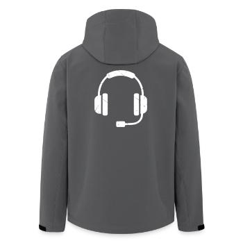 Casque de jeu Gamer Gaming Vector - Veste softshell homme en polyester recyclé Stanley/Stella - charbon - Dos - AI Model Male 185 light (185cm)