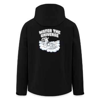 Wasser das Universum - Recycelte Männer Softshell-Jacke von Stanley/Stella - Schwarz - Hinten - AI Model Male 185 light (185cm)