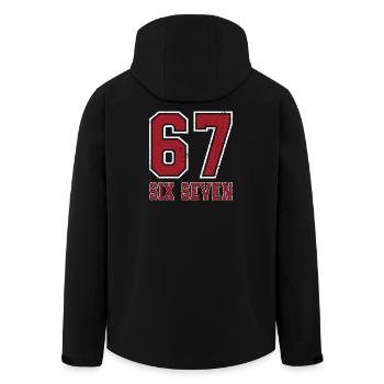 67 Six Seven - Men’s Recycled Softshell Jacket by Stanley/Stella - black - Back - AI Model Male 185 light (185cm)
