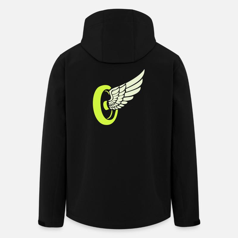 Rad Flügel - Recycelte Männer Softshell-Jacke von Stanley/Stella - Schwarz