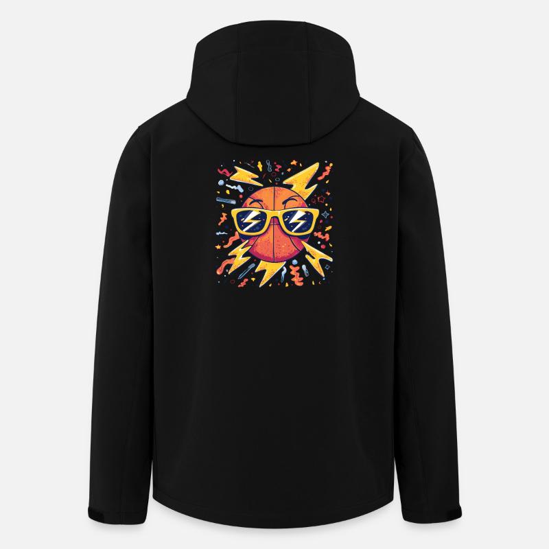 Blitzball Sonnenbrille - Recycelte Männer Softshell-Jacke von Stanley/Stella - Schwarz