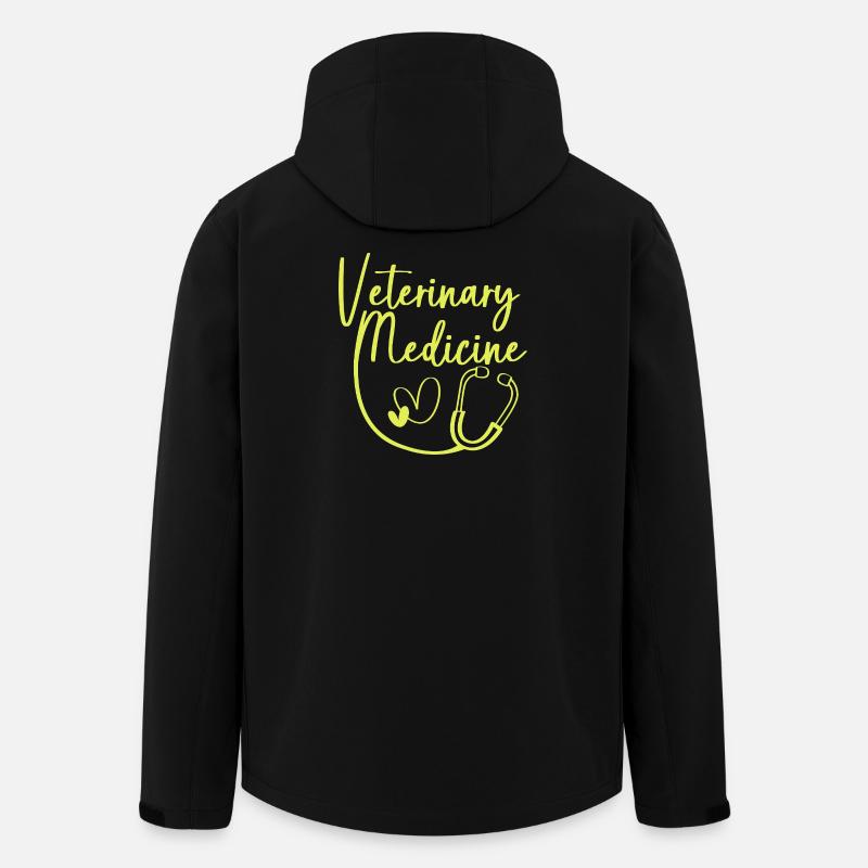 Tierarzt - Recycelte Männer Softshell-Jacke von Stanley/Stella - Schwarz