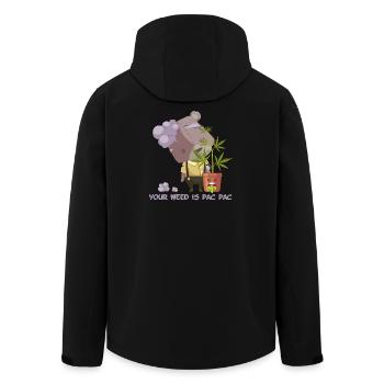 Your weed is pac pac - Recycelte Männer Softshell-Jacke von Stanley/Stella - Schwarz - Hinten - AI Model Male 185 light (185cm)