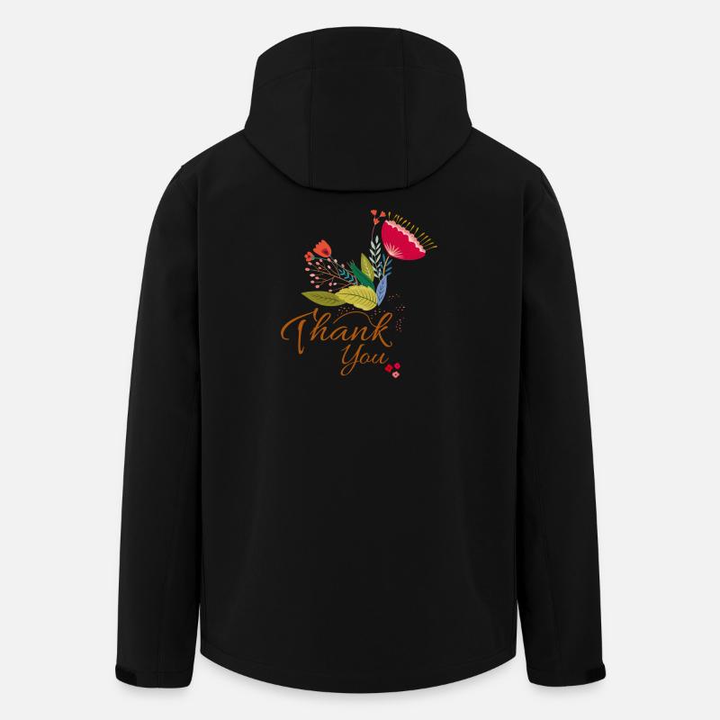 Blumen-Dankeschön  - Recycelte Männer Softshell-Jacke von Stanley/Stella - Schwarz