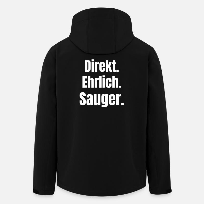 Directly Honest Sucker Statement - Men’s Recycled Softshell Jacket by Stanley/Stella - black