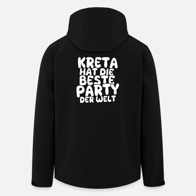 Feiern Kreta - Recycelte Männer Softshell-Jacke von Stanley/Stella - Schwarz