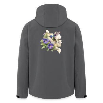 Hummingbird - Men’s Recycled Softshell Jacket by Stanley/Stella - anthracite - Back - AI Model Male 185 light (185cm)