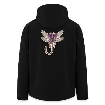 Cool Dragonfly - Men’s Recycled Softshell Jacket by Stanley/Stella - black - Back - AI Model Male 185 light (185cm)