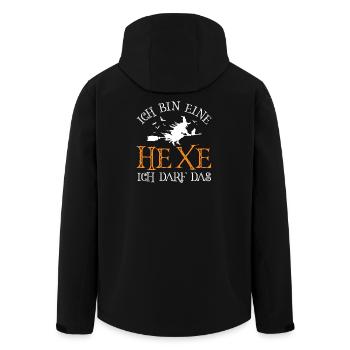 Hexe auf dem Besen - Recycelte Männer Softshell-Jacke von Stanley/Stella - Schwarz - Hinten - AI Model Male 185 light (185cm)