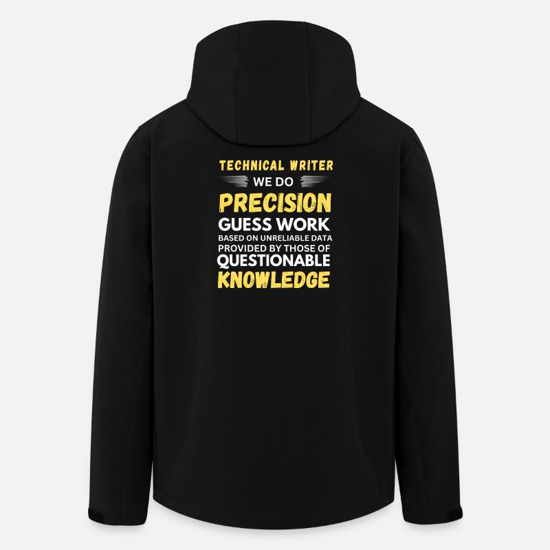 Technical Writer Precision Guesswork - Men’s Recycled Softshell Jacket by Stanley/Stella - black