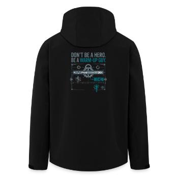 Calisthenics Warm Up - Men’s Recycled Softshell Jacket by Stanley/Stella - black - Back - AI Model Male 185 light (185cm)