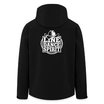 Line Dance Style - Men’s Recycled Softshell Jacket by Stanley/Stella - black - Back - AI Model Male 185 light (185cm)