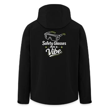 Goggle Vibe | Sécurité en laboratoire - Veste softshell homme en polyester recyclé Stanley/Stella - noir - Dos - AI Model Male 185 light (185cm)