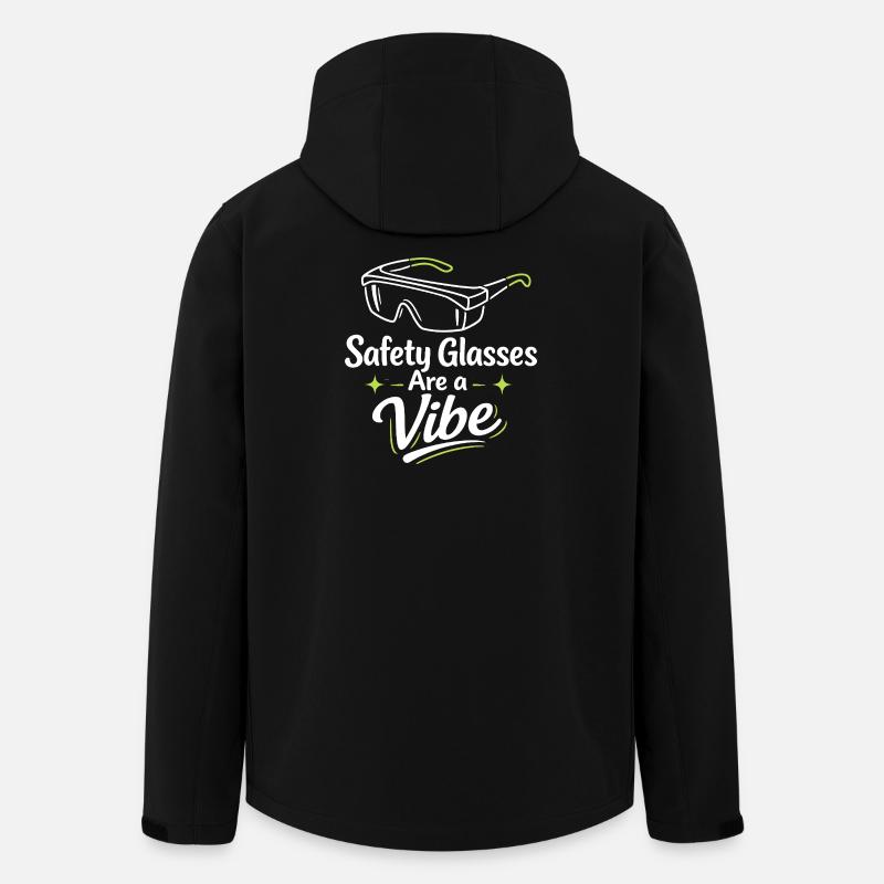 Schutzbrillen-Vibe | Labor Sicherheit - Recycelte Männer Softshell-Jacke von Stanley/Stella - Schwarz