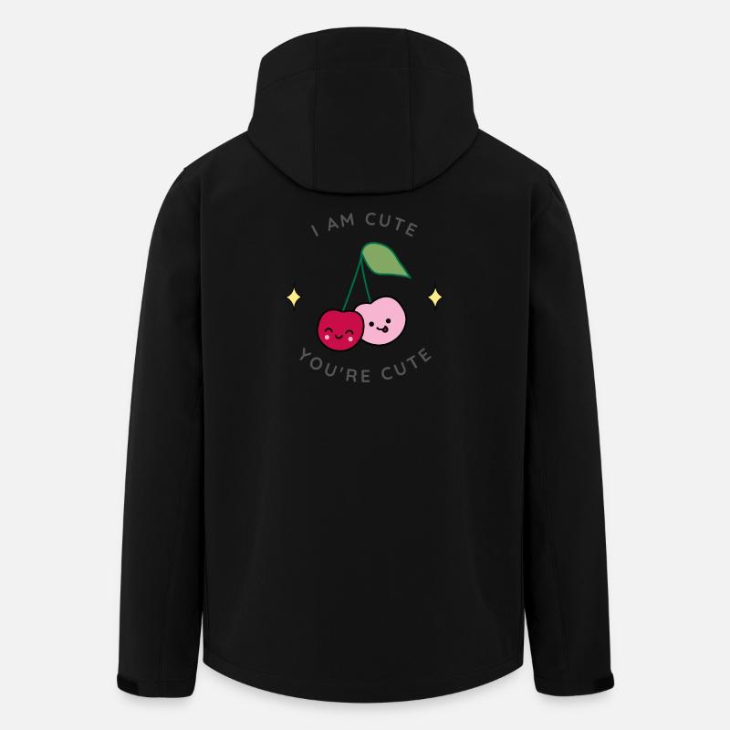 Niedliches Kirsch-Duo - Recycelte Männer Softshell-Jacke von Stanley/Stella - Schwarz