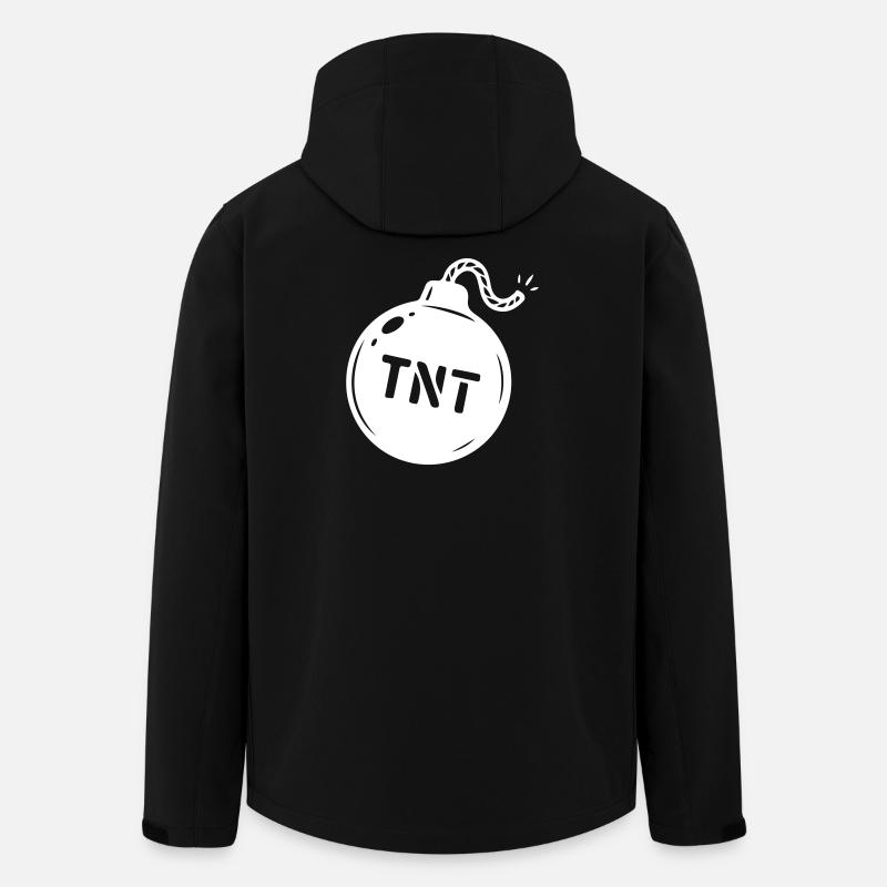 Bomb TNT Symbol - Men’s Recycled Softshell Jacket by Stanley/Stella - black