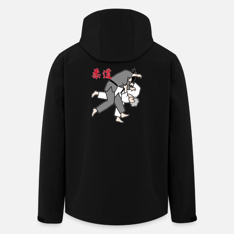 Judo - Uchi mata - Recycelte Männer Softshell-Jacke von Stanley/Stella - Schwarz