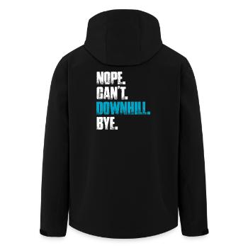 Non, on ne peut pas faire du VTT en descente. - Veste softshell homme en polyester recyclé Stanley/Stella - noir - Dos - AI Model Male 185 light (185cm)